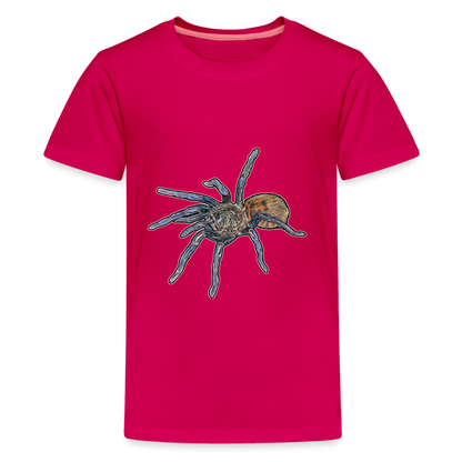 Teenager Basic T-Shirt Chromatopelma cyaneopubescens - dunkles Pink
