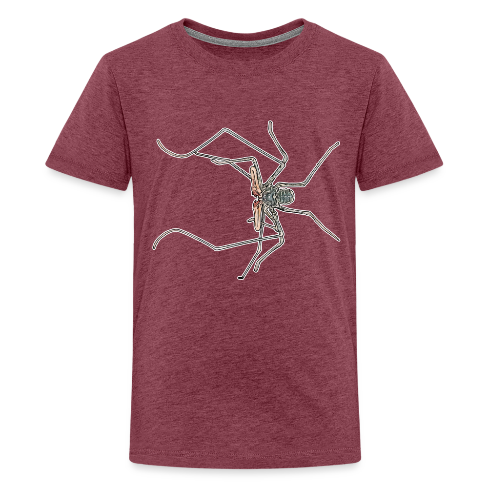 Teenager Basic T-Shirt Euphrynichus bacillifer - Bordeauxrot meliert