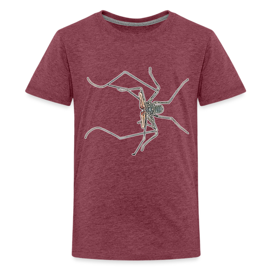 Teenager Basic T-Shirt Euphrynichus bacillifer - Bordeauxrot meliert