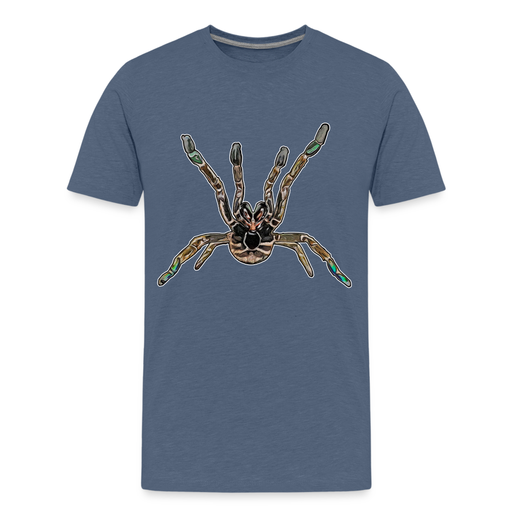 Teenager Basic T-Shirt Pterinochilus murinus tcf - Blau meliert