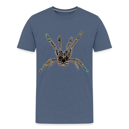 Teenager Basic T-Shirt Pterinochilus murinus tcf - Blau meliert