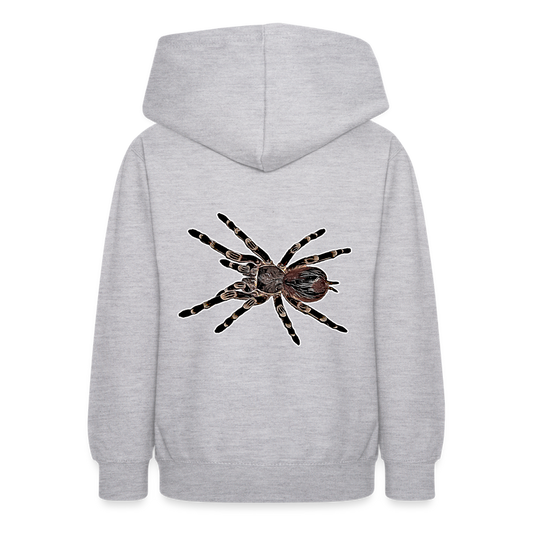 Teenager Hoodie Acanthoscurria geniculata - Hellgrau meliert