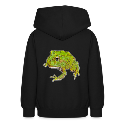 Teenager Hoodie Ceratophrys cranwelli Peppermint Blue - Schwarz