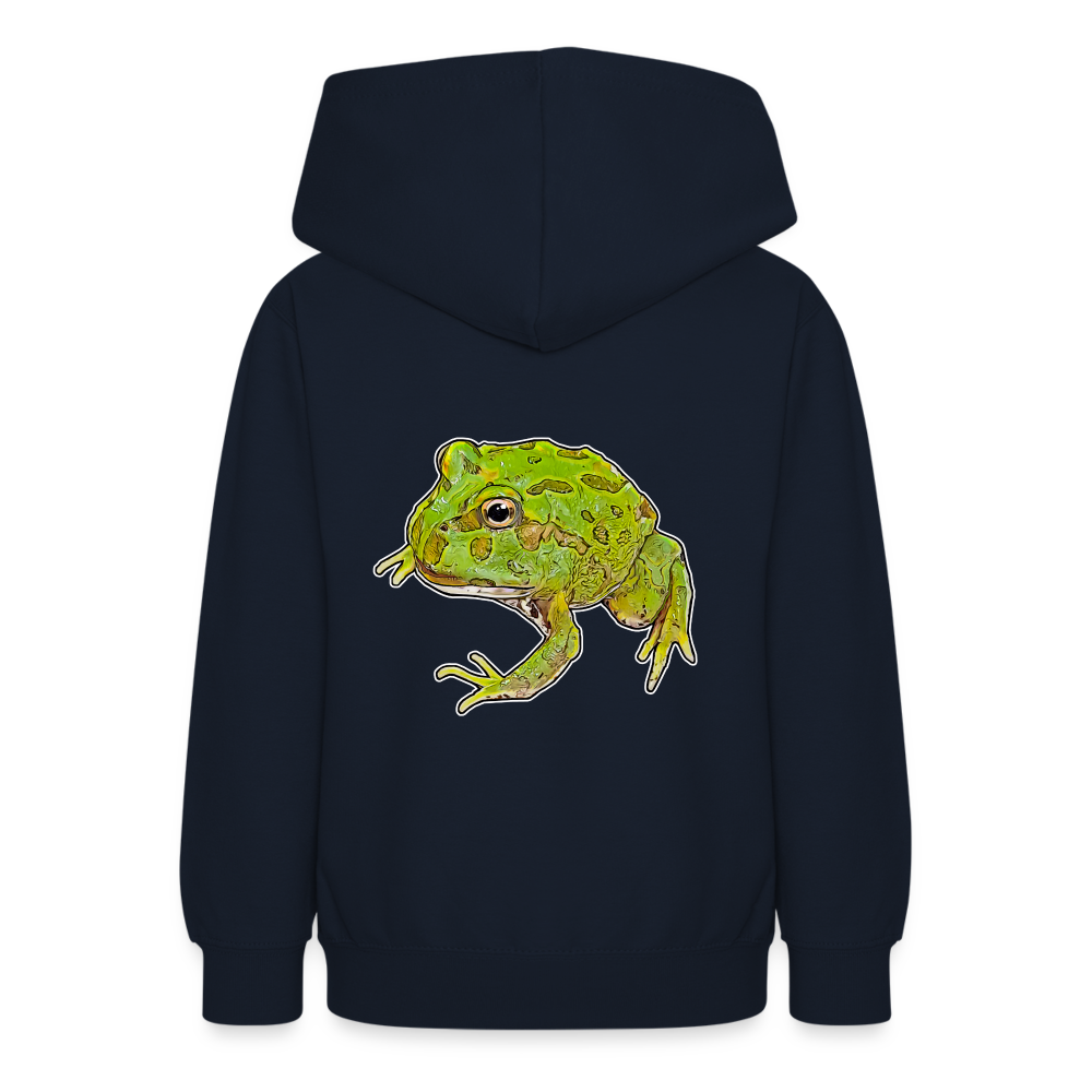 Teenager Hoodie Ceratophrys cranwelli Peppermint Blue - Navy