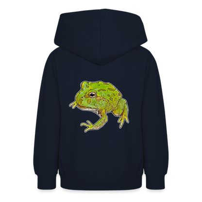 Teenager Hoodie Ceratophrys cranwelli Peppermint Blue - Navy