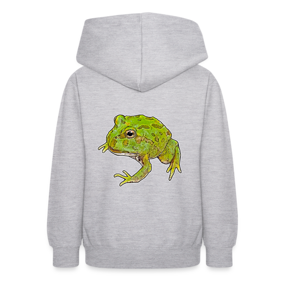 Teenager Hoodie Ceratophrys cranwelli Peppermint Blue - Hellgrau meliert