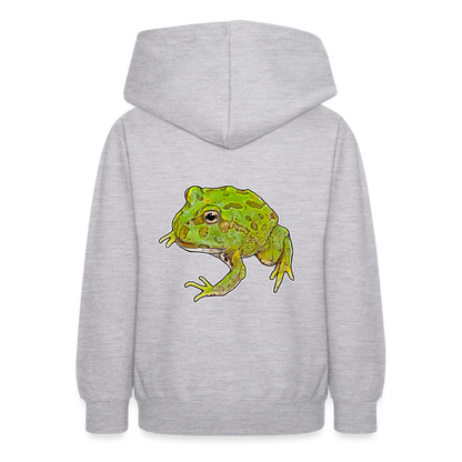 Teenager Hoodie Ceratophrys cranwelli Peppermint Blue - Hellgrau meliert
