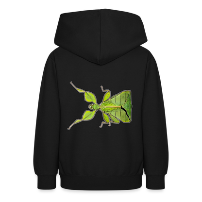 Teenager Hoodie Phyllium philippinicum female - Schwarz