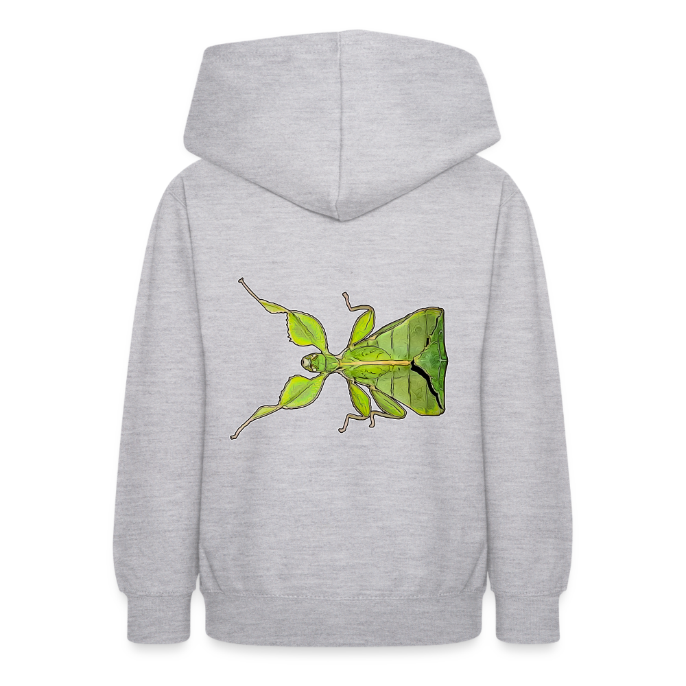 Teenager Hoodie Phyllium philippinicum female - Hellgrau meliert