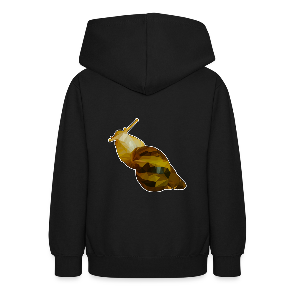 Teenager Hoodie Achatina reticulata Low Poly - Schwarz