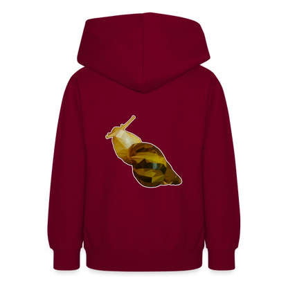 Teenager Hoodie Achatina reticulata Low Poly - Bordeaux
