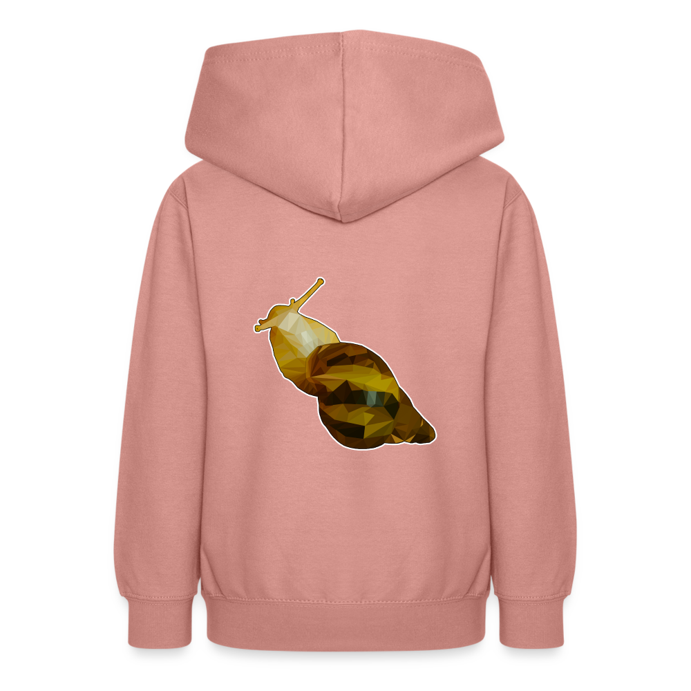 Teenager Hoodie Achatina reticulata Low Poly - Altrosa