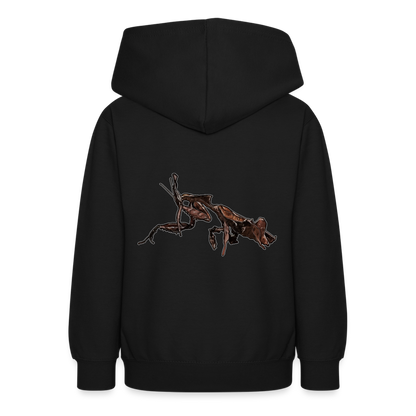 Teenager Hoodie Phyllocrania paradoxa female 2 - Schwarz