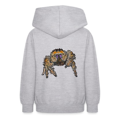 Teenager Hoodie Phidippus regius Everglades female - Hellgrau meliert