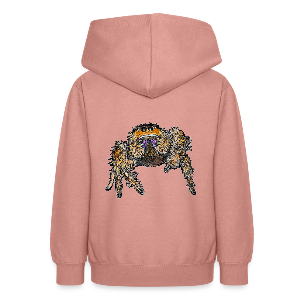 Teenager Hoodie Phidippus regius Everglades female - Altrosa
