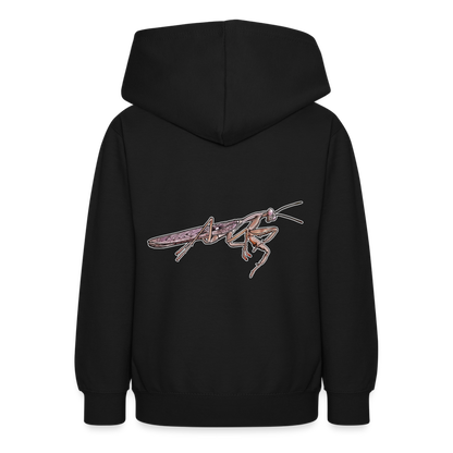 Teenager Hoodie Rhombodera kirbyi male - Schwarz