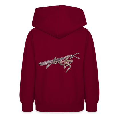 Teenager Hoodie Rhombodera kirbyi male - Bordeaux
