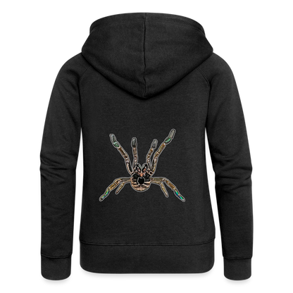Frauen Zip-Hoodie Pterinochilus murinus tcf - Schwarz
