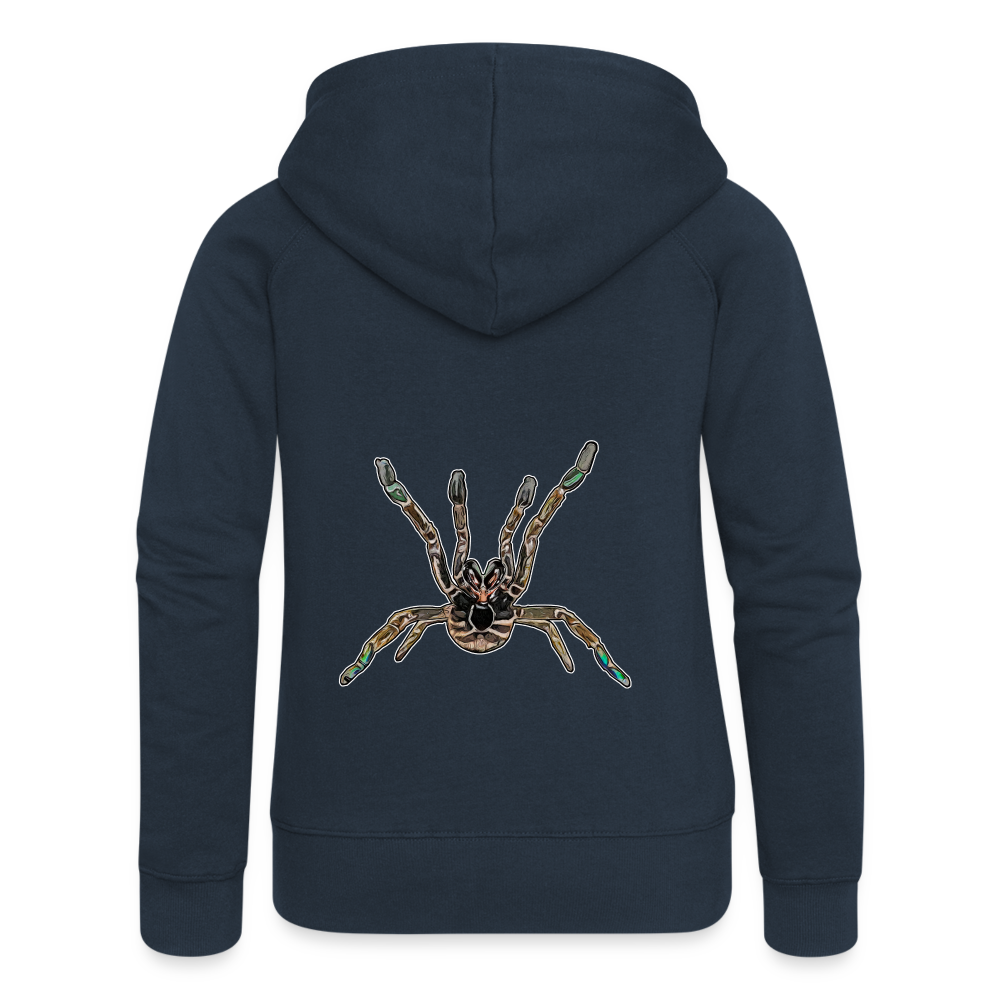 Frauen Zip-Hoodie Pterinochilus murinus tcf - Navy