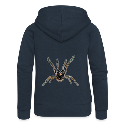 Frauen Zip-Hoodie Pterinochilus murinus tcf - Navy
