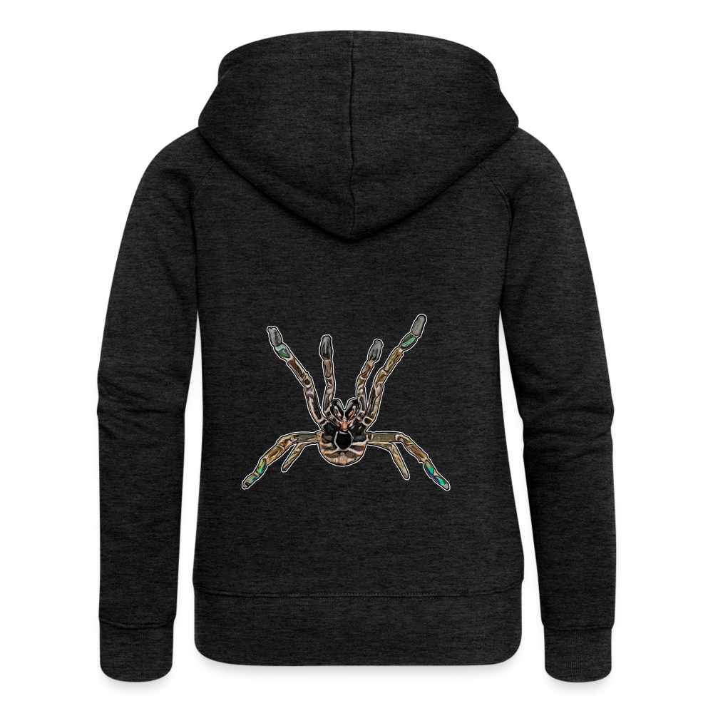 Frauen Zip-Hoodie Pterinochilus murinus tcf - Anthrazit