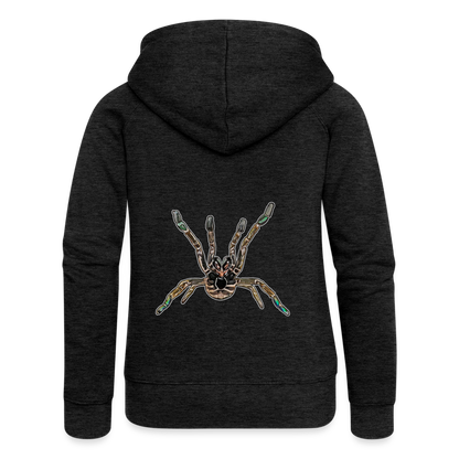Frauen Zip-Hoodie Pterinochilus murinus tcf - Anthrazit