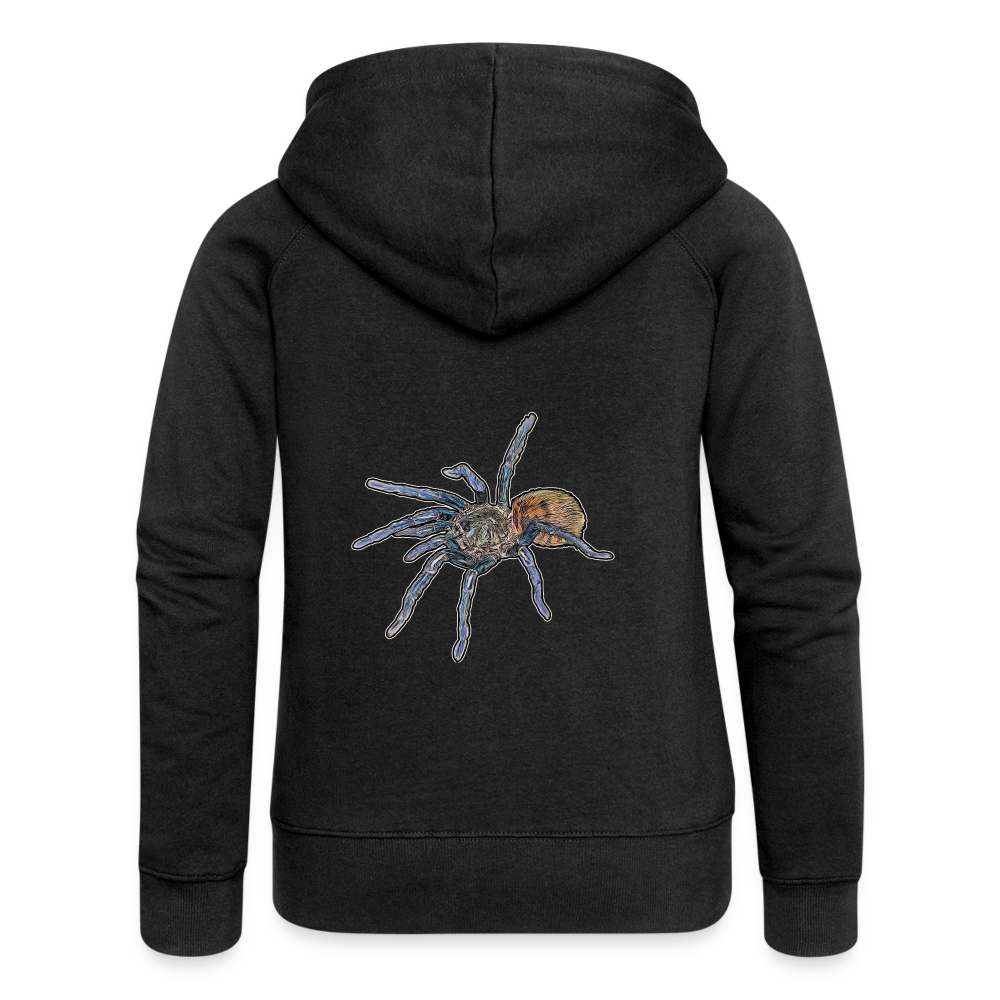 Frauen Zip-Hoodie Chromatopelma cyaneopubescens - Schwarz