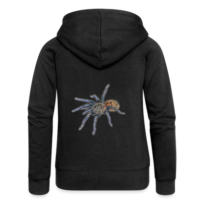 Frauen Zip-Hoodie Chromatopelma cyaneopubescens - Schwarz