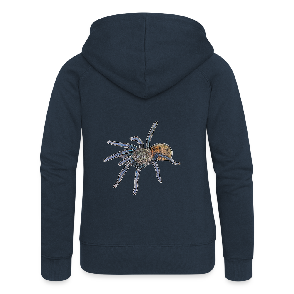 Frauen Zip-Hoodie Chromatopelma cyaneopubescens - Navy