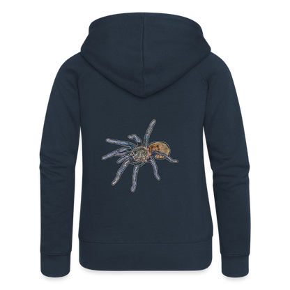 Frauen Zip-Hoodie Chromatopelma cyaneopubescens - Navy