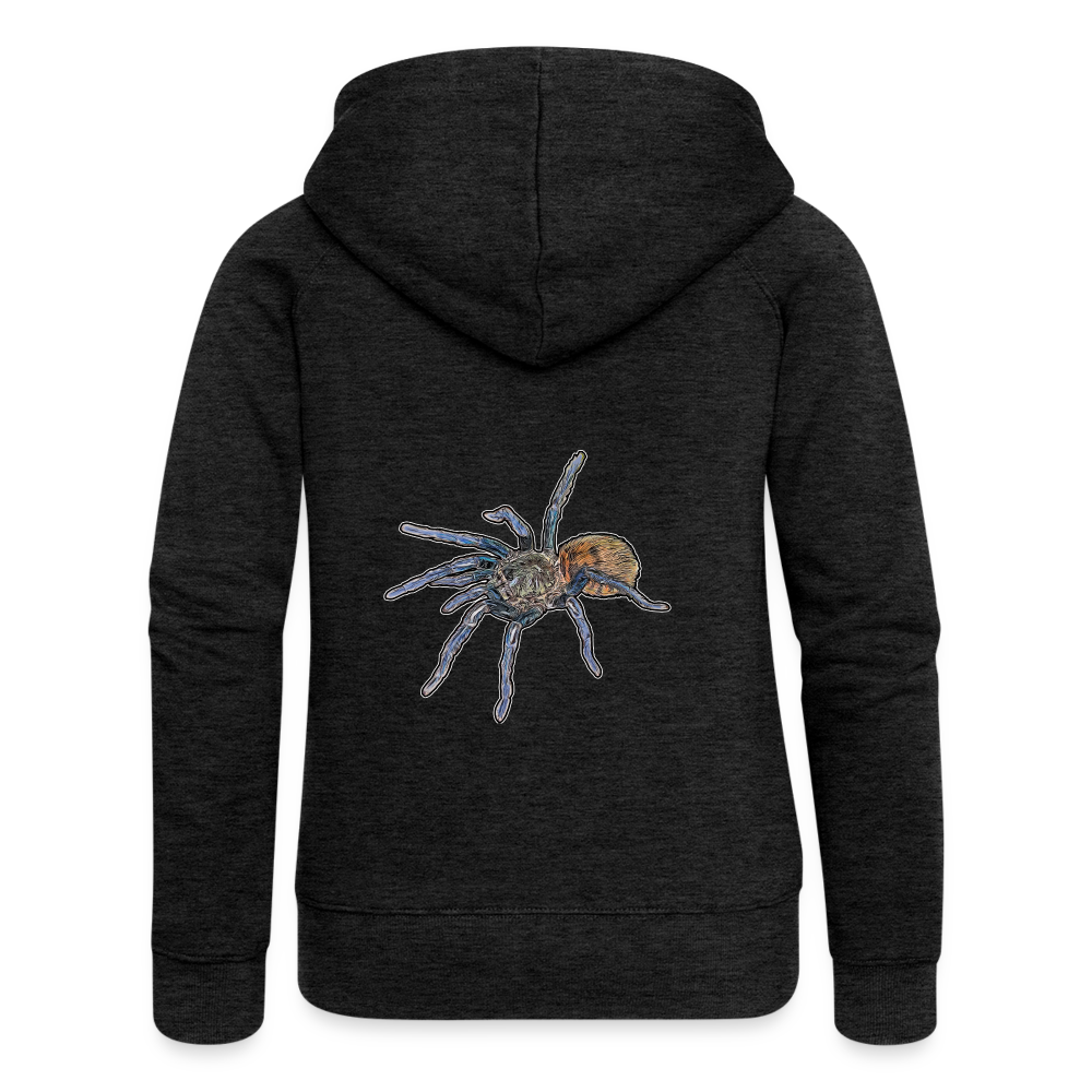 Frauen Zip-Hoodie Chromatopelma cyaneopubescens - Anthrazit