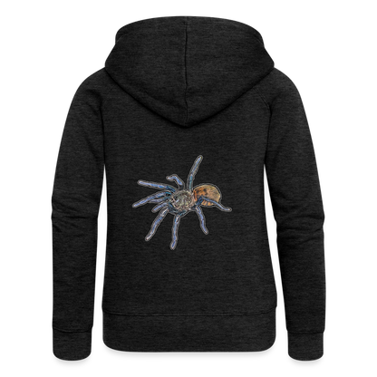 Frauen Zip-Hoodie Chromatopelma cyaneopubescens - Anthrazit
