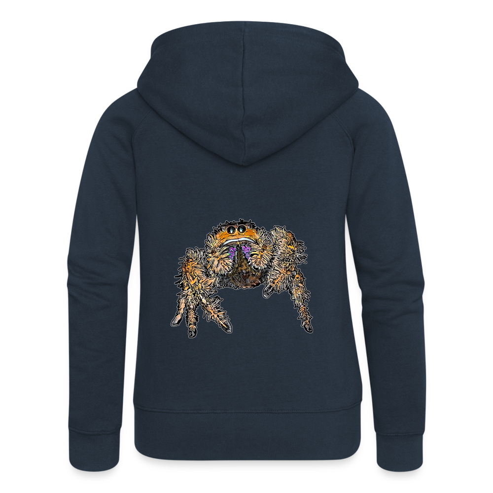 Frauen Zip-Hoodie Phidippus regius Everglades female - Navy