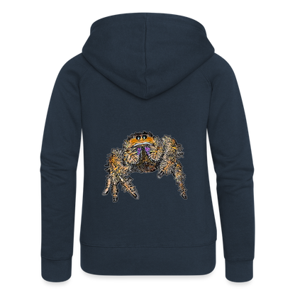 Frauen Zip-Hoodie Phidippus regius Everglades female - Navy