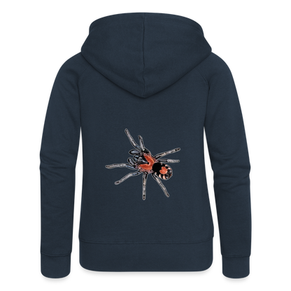 Frauen Zip-Hoodie Cyriocosmus elegans - Navy