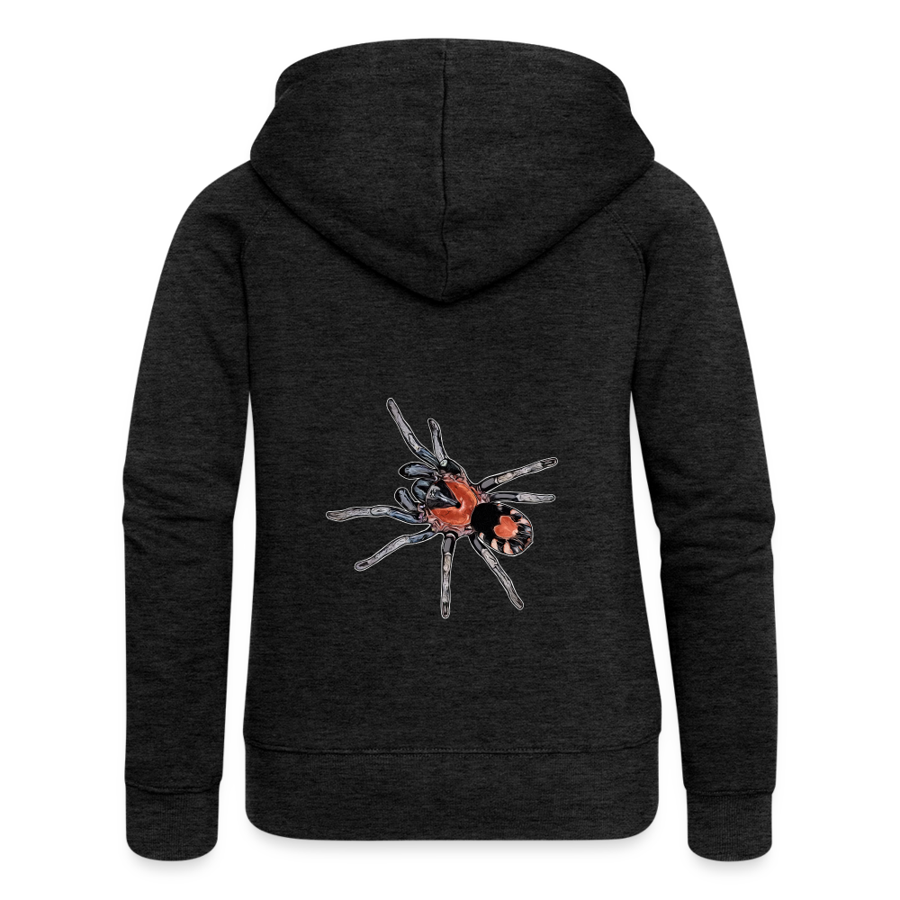 Frauen Zip-Hoodie Cyriocosmus elegans - Anthrazit