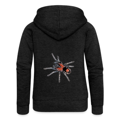Frauen Zip-Hoodie Cyriocosmus elegans - Anthrazit