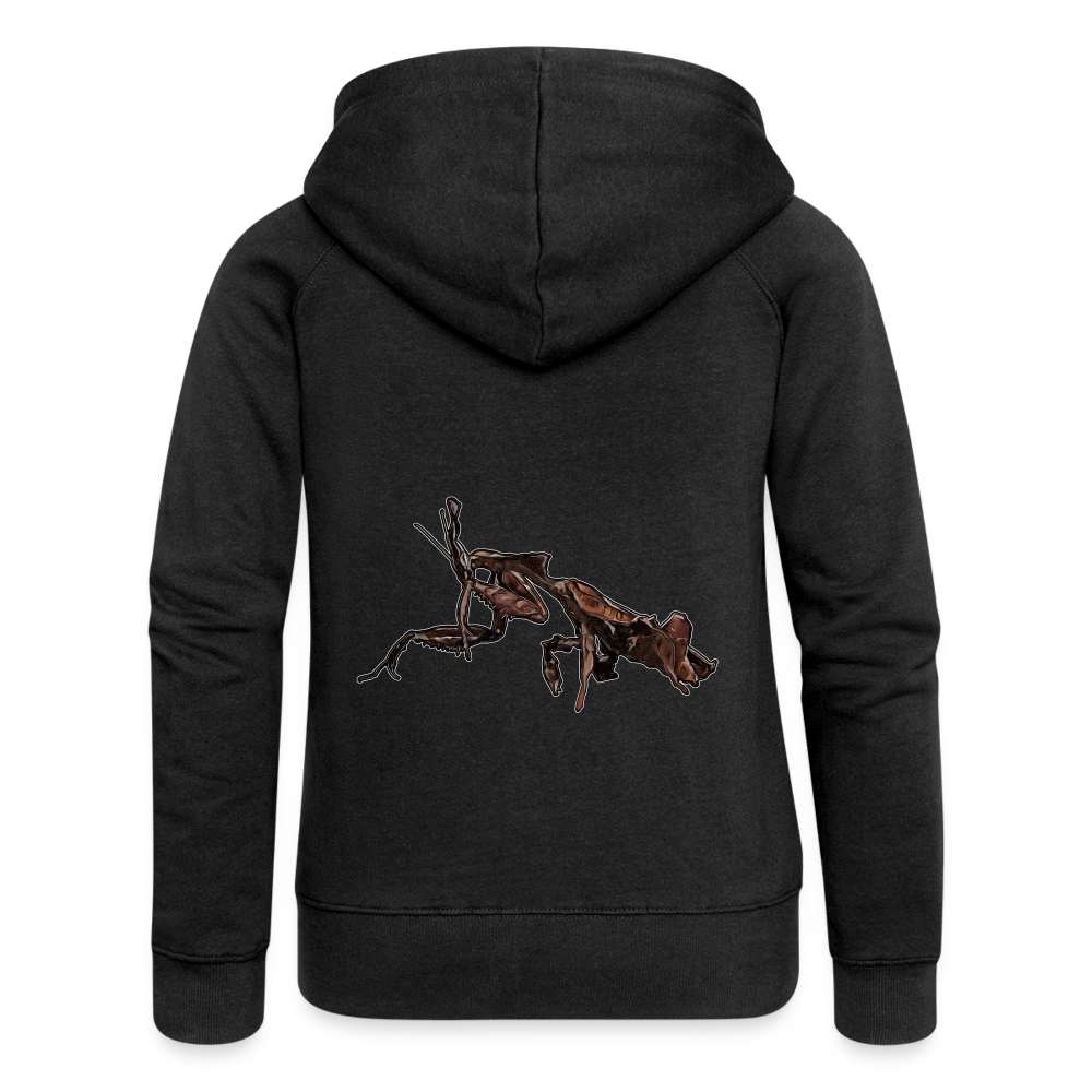 Frauen Zip-Hoodie Phyllocrania paradoxa female 2 - Schwarz