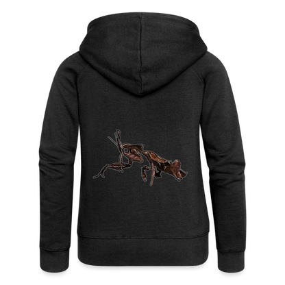 Frauen Zip-Hoodie Phyllocrania paradoxa female 2 - Schwarz
