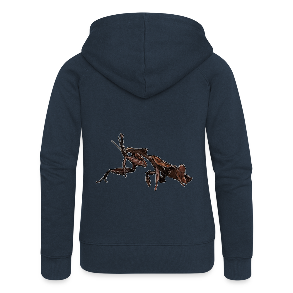 Frauen Zip-Hoodie Phyllocrania paradoxa female 2 - Navy