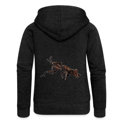 Frauen Zip-Hoodie Phyllocrania paradoxa female 2 - Anthrazit