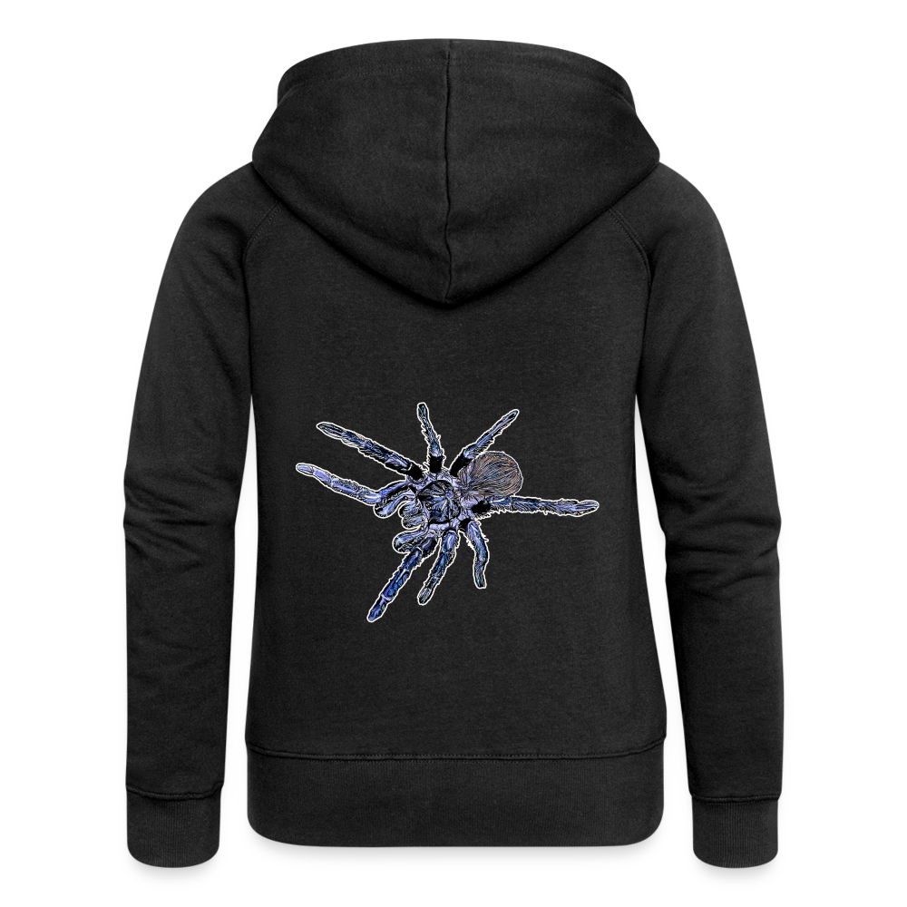 Frauen Zip-Hoodie Pterinopelma sazimai - Schwarz