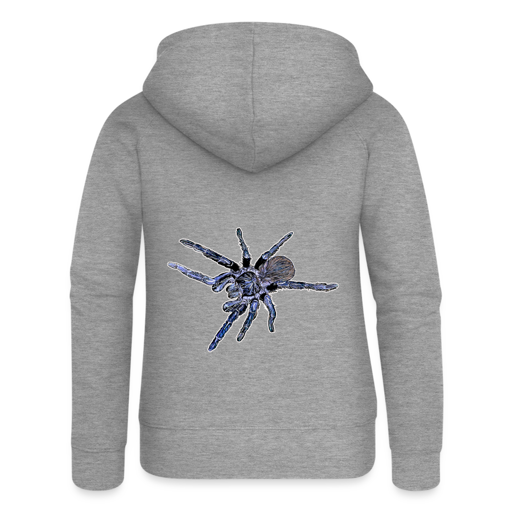 Frauen Zip-Hoodie Pterinopelma sazimai - Grau meliert