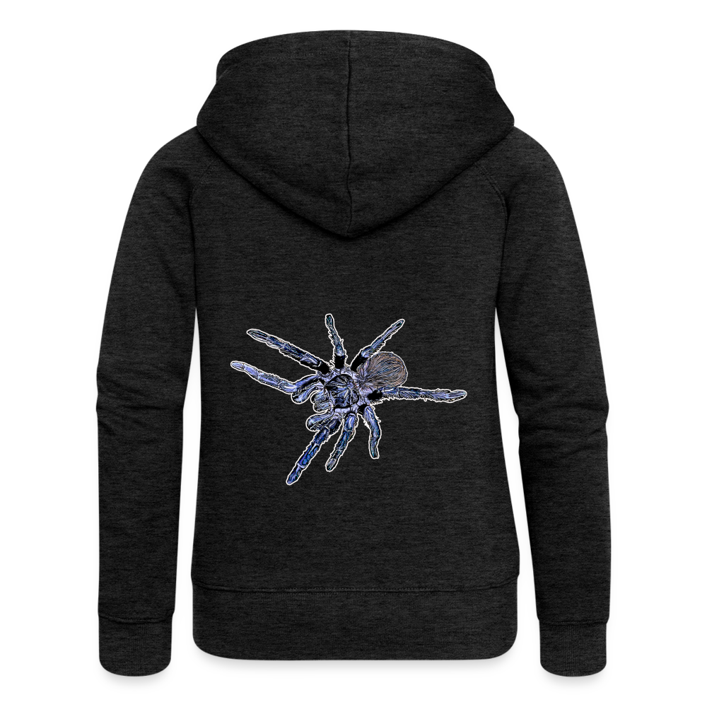 Frauen Zip-Hoodie Pterinopelma sazimai - Anthrazit