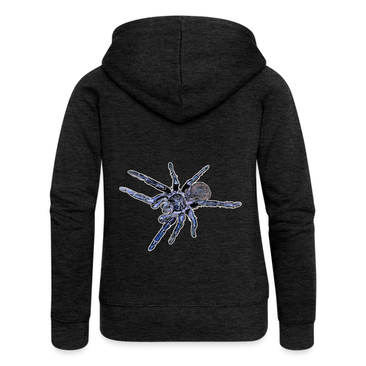 Frauen Zip-Hoodie Pterinopelma sazimai - Anthrazit