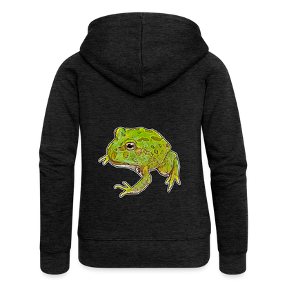 Frauen Zip-Hoodie Ceratophrys cranwelli Peppermint Blue - Anthrazit