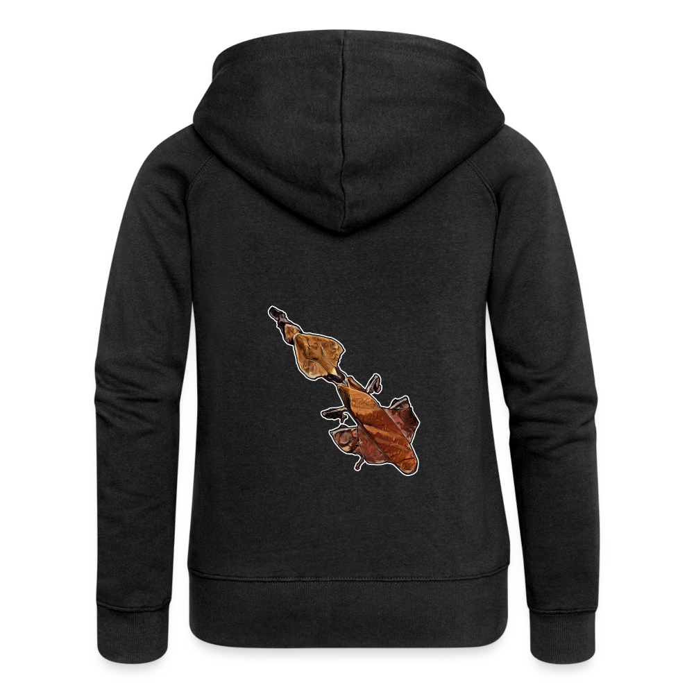 Frauen Zip-Hoodie Phyllocrania paradoxa female - Schwarz