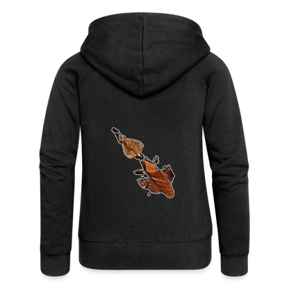 Frauen Zip-Hoodie Phyllocrania paradoxa female - Schwarz