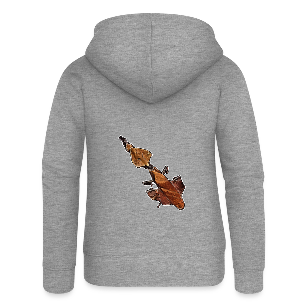 Frauen Zip-Hoodie Phyllocrania paradoxa female - Grau meliert