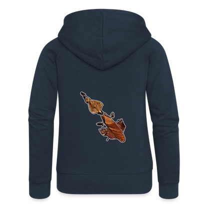 Frauen Zip-Hoodie Phyllocrania paradoxa female - Navy